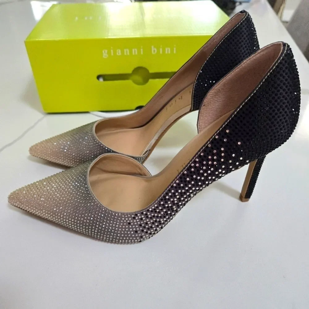 Gianni Bini Therry Rhinestone D'Orsay Pump Shoes size 9.5 New